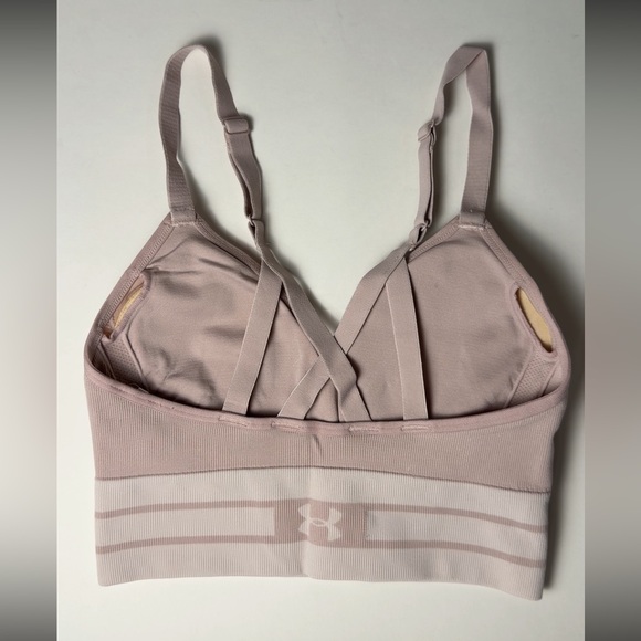 Under Armour Women's Light Pink Sports Bra - Picture 3 of 3
